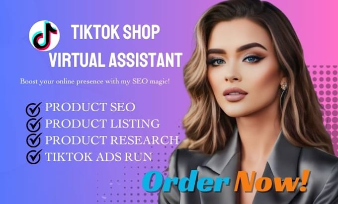 Gig Preview - Be you tiktok shop manager, tiktok shop virtual assistant