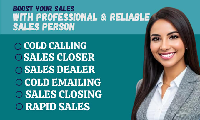 Gig Preview - Do dynamic sales closer sales representative sales consultant salesperson