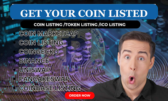 Gig Preview - Do token and ico listing coin listing cmc coingecko uniswap