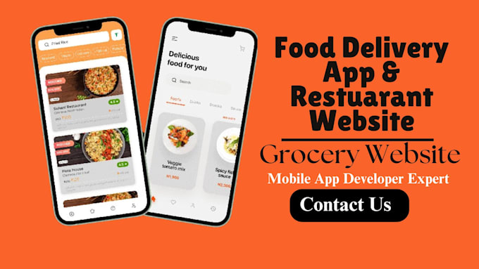 Gig Preview - Develop restaurant app food delivery app grocery delivery app food ordering site