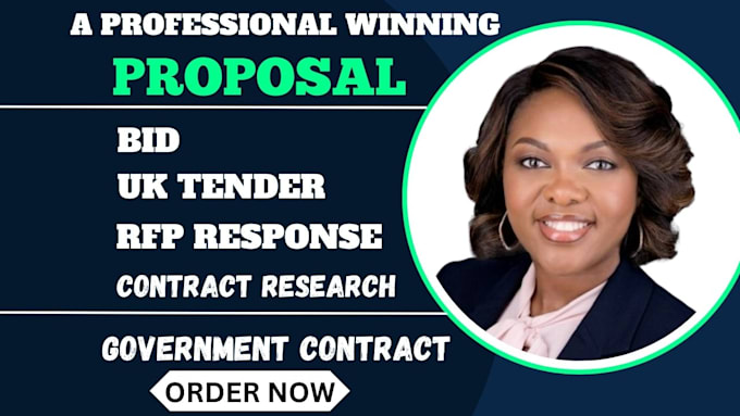 Gig Preview - Do expert UK tender rfp response for government contract research bid proposal