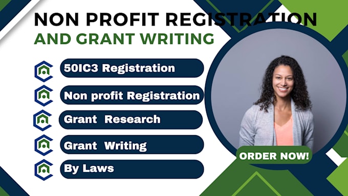 Gig Preview - Do non profit registration, reinstate 501c3, grant research and writing