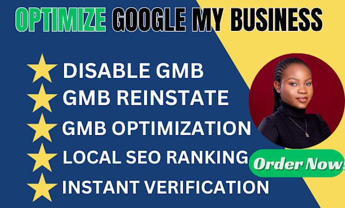 Gig Preview - Reinstate disabled gmb suspended google my busines and instant verification