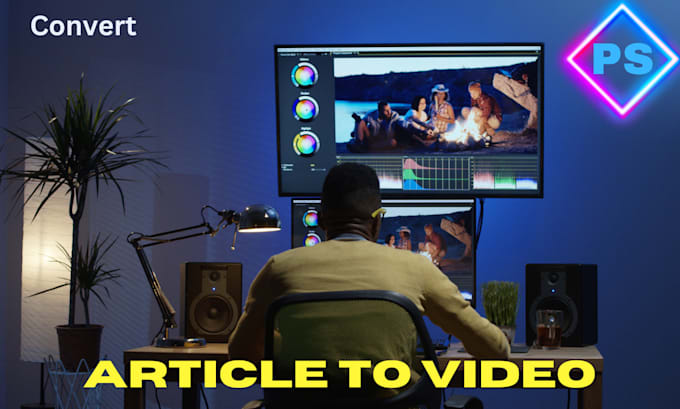 Gig Preview - Transform your article into a captivating video using high quality stock