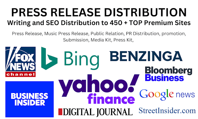 Gig Preview - Do press release PR distribution PR writing and distribution