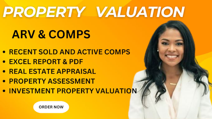 Gig Preview - Do arv, comps, valuation report for real estate property