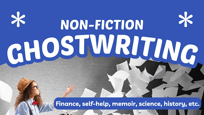 Gig Preview - Ghostwrite non fiction books on finance, self help, memoir, history in german