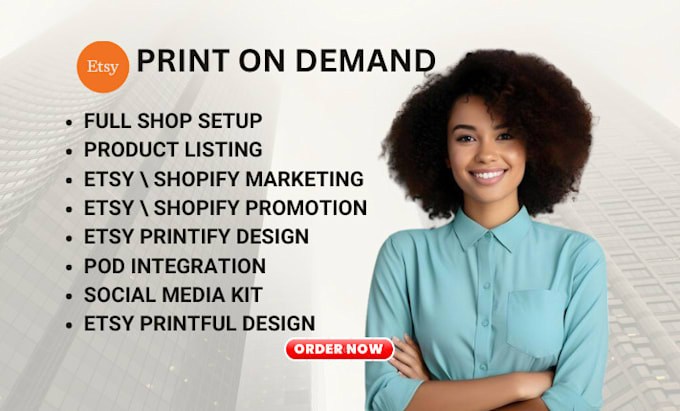 Gig Preview - Do shopify print on demand shopify print on demand design etsy print on demand