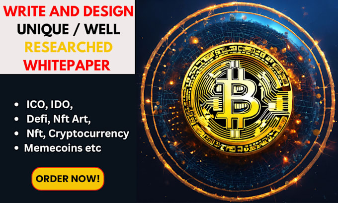 Gig Preview - Design unique researched crypto defi memecoin  ico ido nfts whitepaper