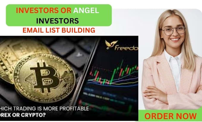 Gig Preview - Provide hot angel investors email list, crypto email with business email