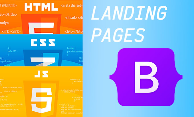 Gig Preview - Create a modern and responsive landing page in HTML, CSS, js, and bootstrap