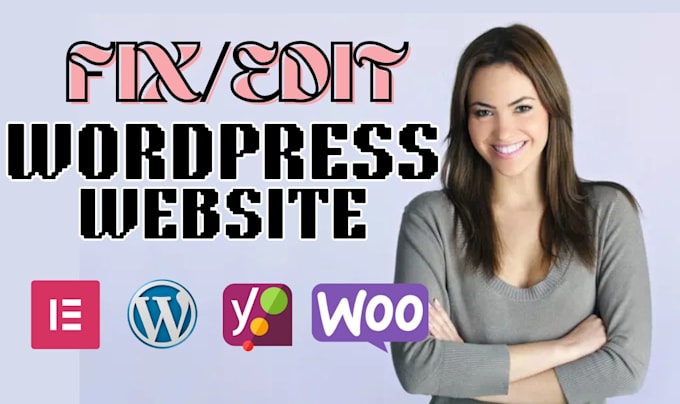 Gig Preview - Edit, clone, fix wordpress chan  ges redesign wordpress website fix woocommerce