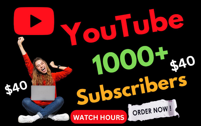 Bestseller - do add 1000 youtube followers on your channel by active audience not bot