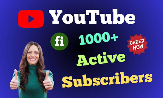 Gig Preview - Do add 1000 youtube followers on your channel by active audience not bot