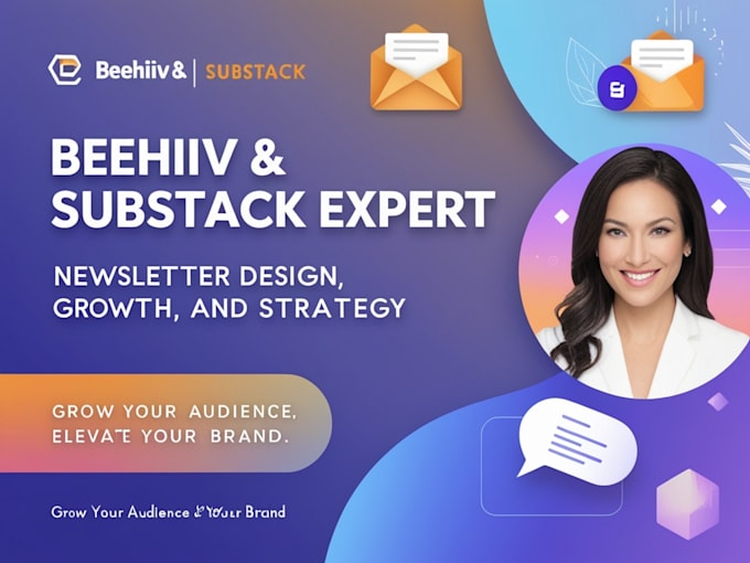 Gig Preview - Be your beehiiv substack brevo template newsletter template design expert