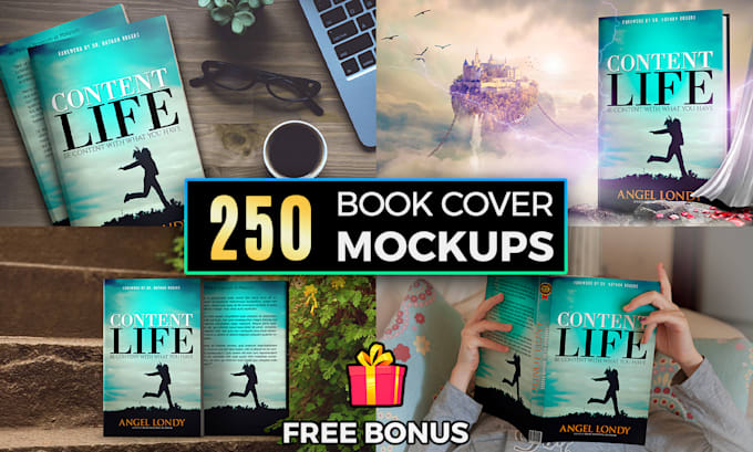 Gig Preview - Create 250 realistic book cover mockups