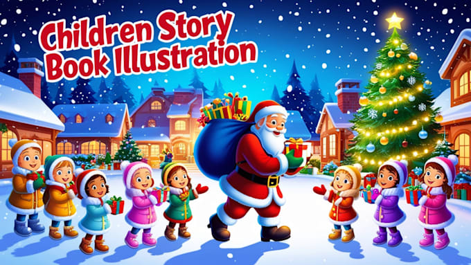 Gig Preview - Illustrate children story book illustration, children story, book illustration