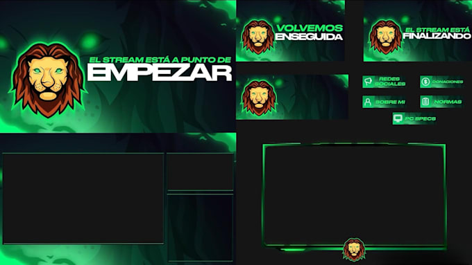 Gig Preview - Design animated stream overlay, kick, twitch overlay, twitch logo, banner