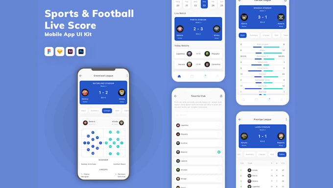 Gig Preview - Build live score app, fantasy football, fantasy sport app, sport bet app