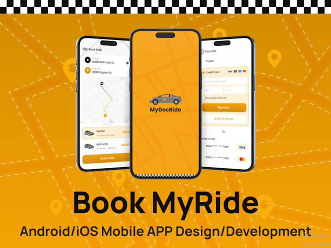 Gig Preview - Develop taxi booking app, uber clone taxi app taxi booking website uber app