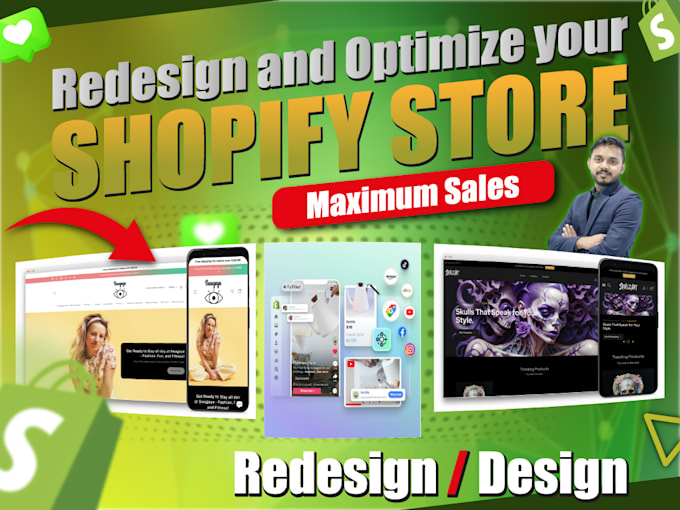 Gig Preview - Build shopify website, dropshipping n custom store design