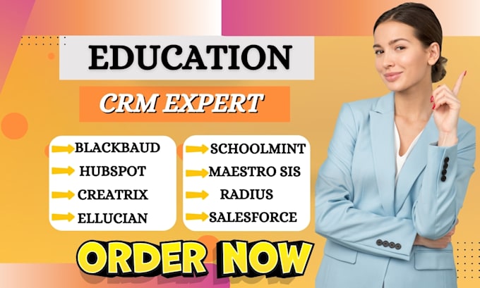 Gig Preview - Setup education crm hubspot creatrix ellucian blackbaud schoomint targetx radius