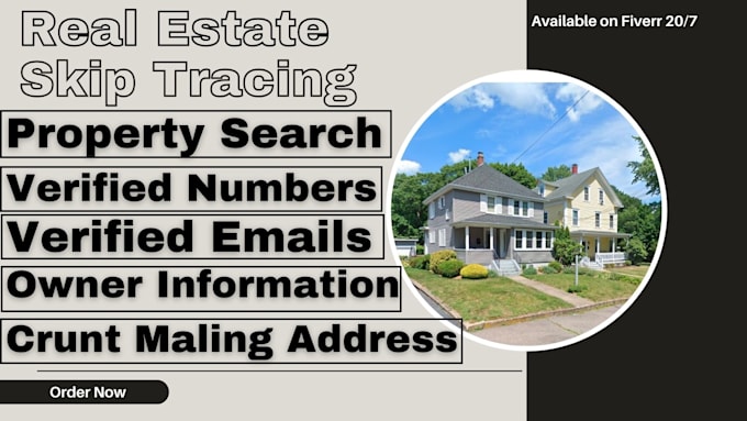 Gig Preview - Provide real estate skip tracing llc skip tracing