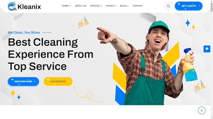 Gig Preview - Design cleaning service website with booking features booking koala launch27