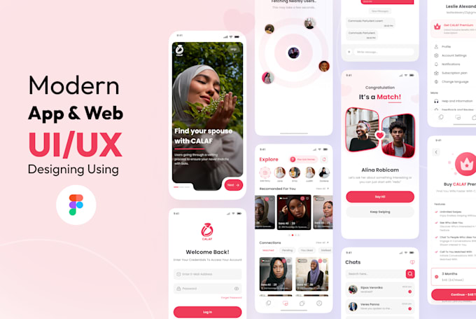 Bestseller - modern app and web UI UX design with unique interfaces