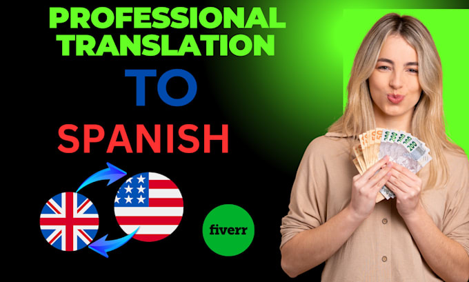 Gig Preview - Professionally translate your texts from english to spanish