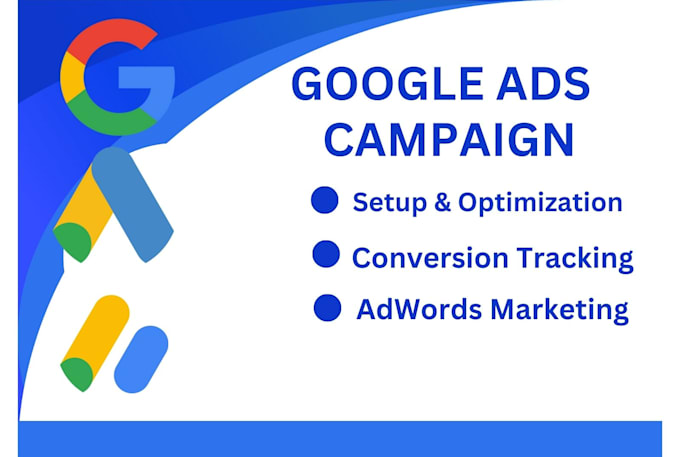 Gig Preview - Setup google ads adwords PPC campaign with search ads