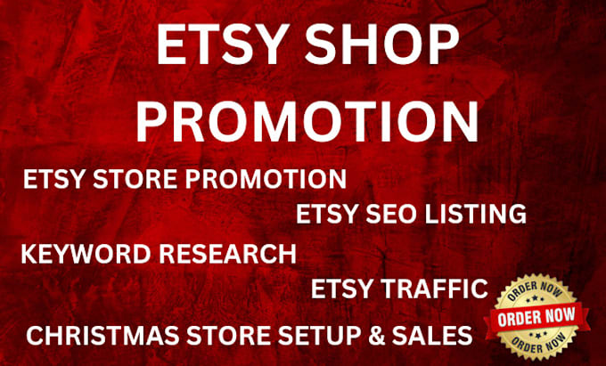 Gig Preview - Do etsy promotion etsy seo etsy shop promotion to boost traffic, ranking, sales