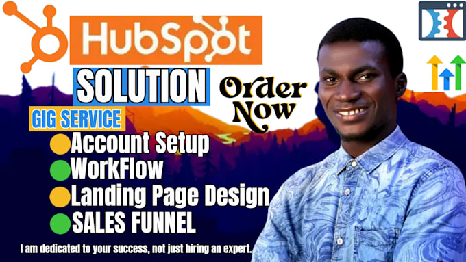 Gig Preview - Setup hubspot crm hubspot landing page hubspot automation email marketing CRM