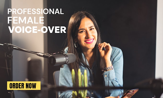 Gig Preview - Record a professional quality american female voiceover for any copy or script