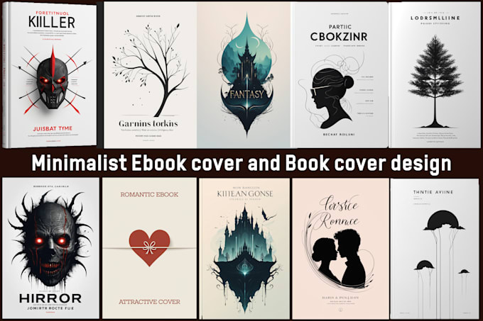 Bestseller - make minimalist artistic poetry, novel, romance and fantasy book cover design