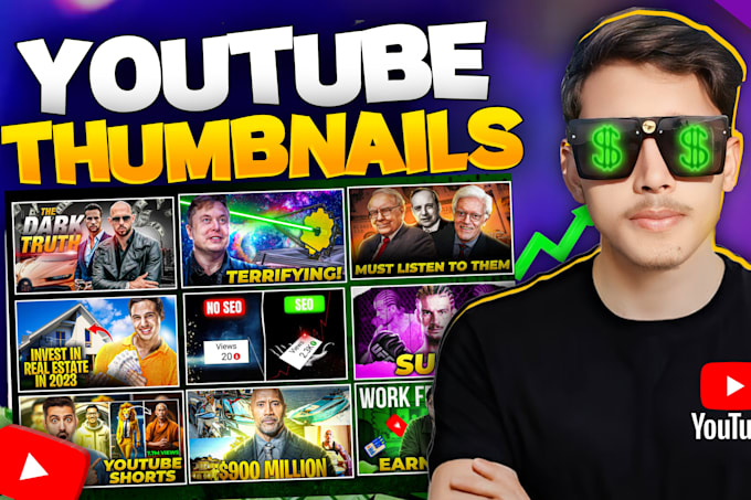 Gig Preview - Design youtube video thumbnails for you yt channel