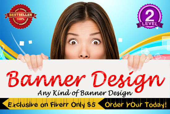 Gig Preview - Create website banner design