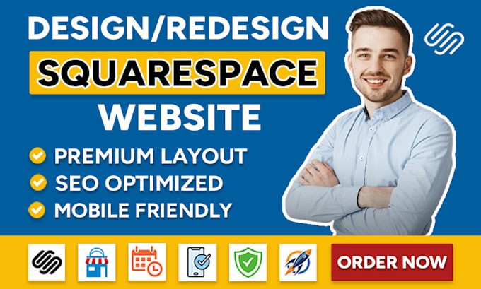 Gig Preview - Build a professional and responsive squarespace website