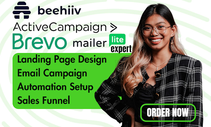 Gig Preview - Create activecampaign, mailerlite, beehiiv landing page and brevo email template