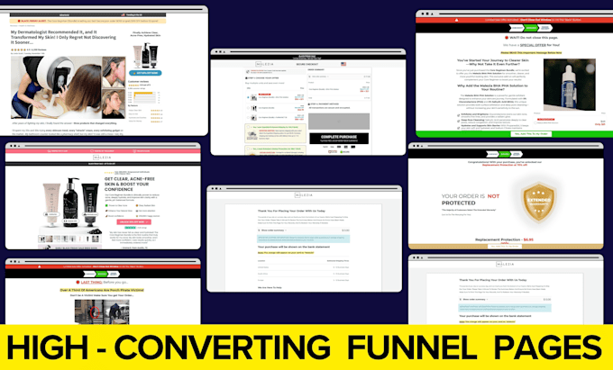 Gig Preview - Design or clone high converting funnelish pages for your sales funnel