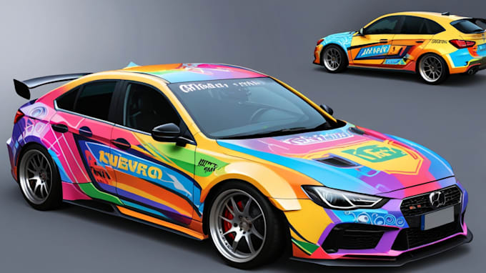 Gig Preview - Design awesome car, van, vehicle wrap design and vehicle sticker