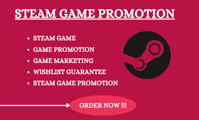 Gig Preview - Do steam game promotion, game marketing, game promotion to boost visibility