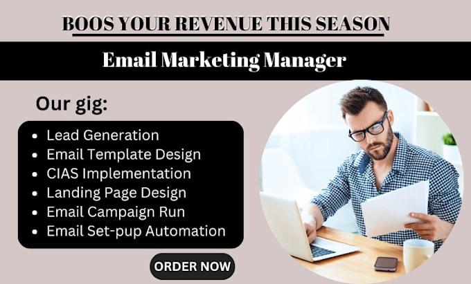 Gig Preview - Manage email automation marketing campaign