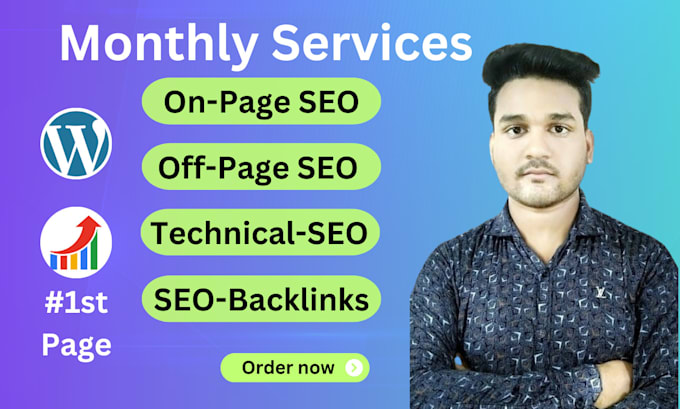 Gig Preview - Do monthly wordpress SEO service for ranking