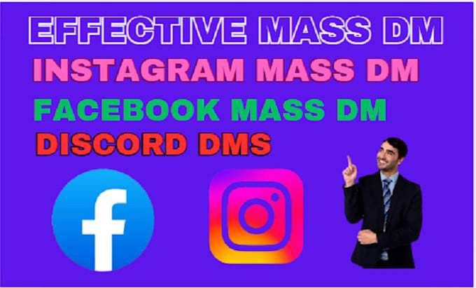 Gig Preview - Send instagram mass dm , mass dm ,discord, facebook mass dm ,mass dm