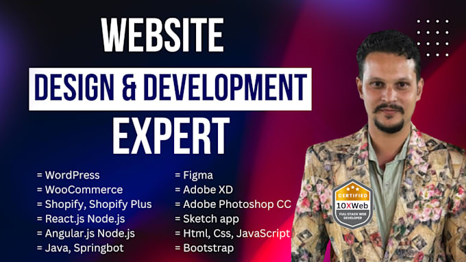 Bestseller - do website design and development for you