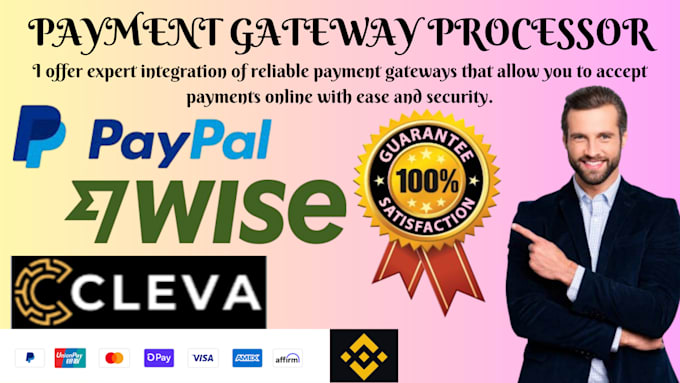 Bestseller - create and integrate verified paypal,wise,shopify payment gateway and cleva