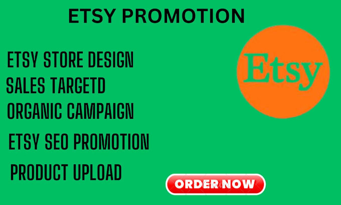 Gig Preview - Do etsy promotion etsy traffic etsy seo ecommerce marketing etsy marketing