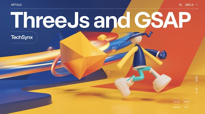 Gig Preview - Do 3d web development with threejs openjs r3f gsap react js webgl