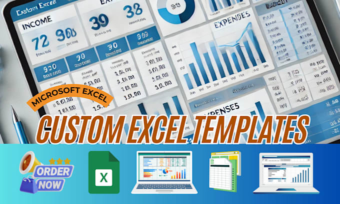 Gig Preview - Create professional custom excel templates for your business